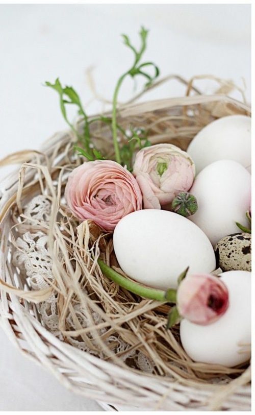 rosen garten blass Ostern nest eier