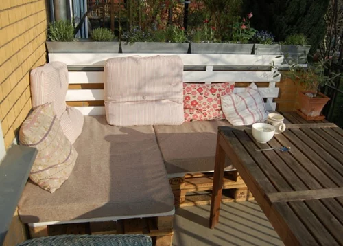  bastelideen sofa garten Coole Möbel aus Europaletten DIY
