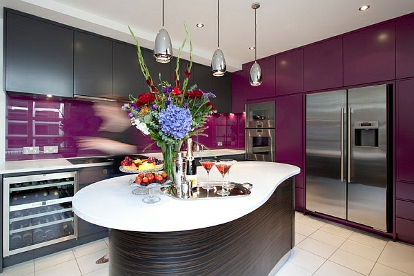 purpurrot dunkel ausgeklügelt look Farben für Küchenschränke