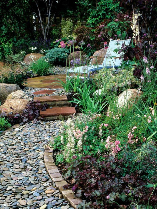 34 Ideen für Gartengestaltung mit Kies - preisgünstige Lösung