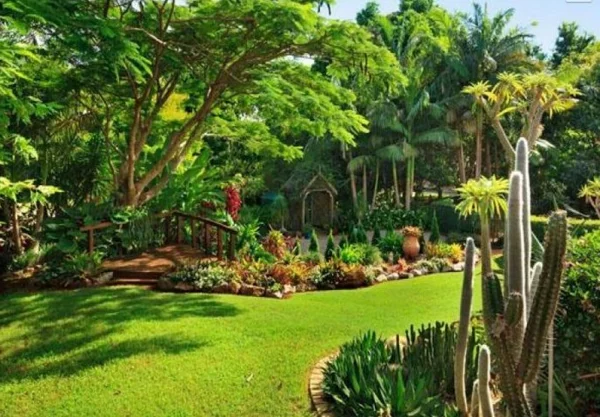 frische Gartengestaltung Gartenideen landschaft trends einladend leuchtend