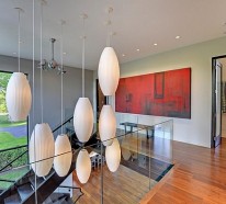 30 Pendelleuchten fürs Esszimmer, welche einen doppelten Zweck als Skulptur und moderne Kunst haben