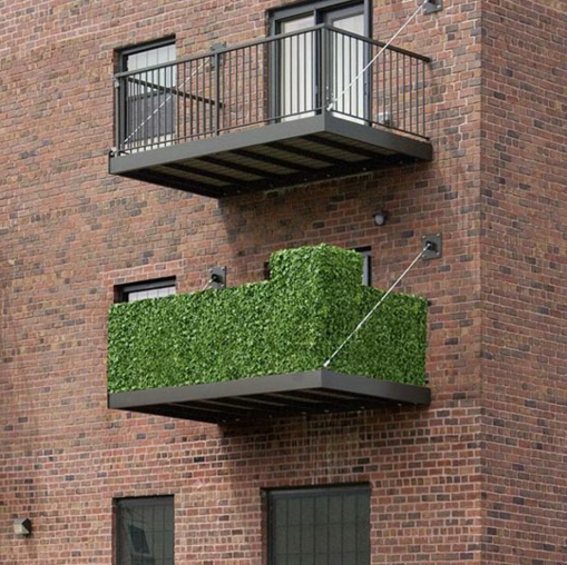  grün gras fassade terrassengeländer und balkongeländer