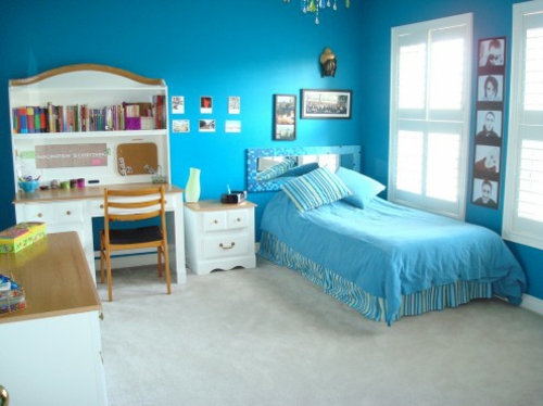  blau ambiente Einrichtungsideen für Jugendzimmer