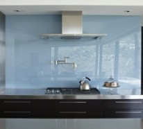 30 Wohnideen für Küche Glasrückwand