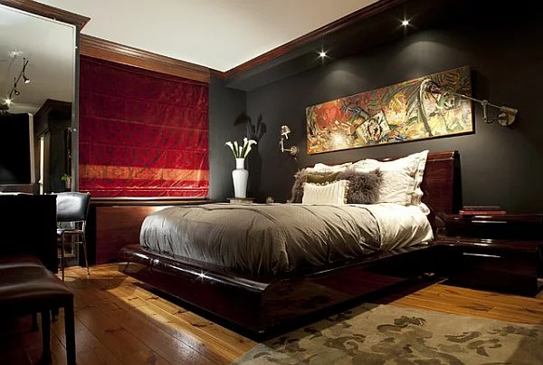 energiesparen dekoideen schlafzimmer teppich blumentopf wanddeko