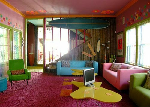 farbgestaltung wohnzimmer einrichten ideen farbenfrohe möbel