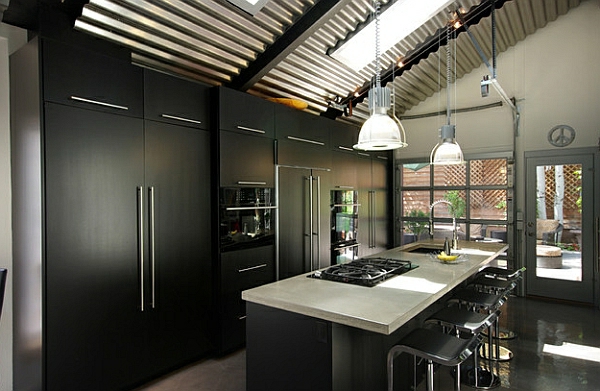 glatt schwarz farben für küchenschränke kühlschrank herd metall