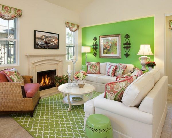 hell grün frisch frühling wohnzimmer weiß schöne wandfarben wohnzimmer