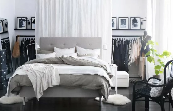 ikea schlafzimmer bett schlafzimmer komplett einrichten farbgestaltung neutrale farben
