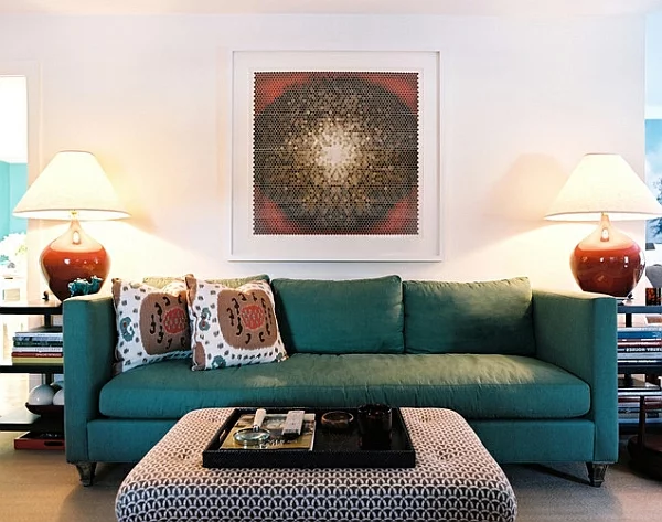 kunstvoll attraktiv wohnzimmer einrichtung sofas tischlampen