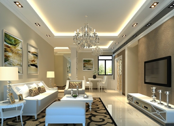 luxus wohnzimmer weiß sitzecke 