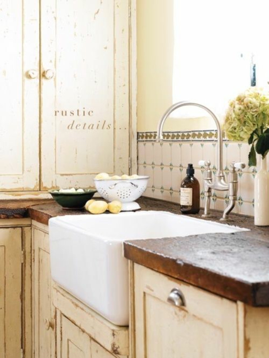 rustikal küchenschrank küchenrückwand küche spüle 