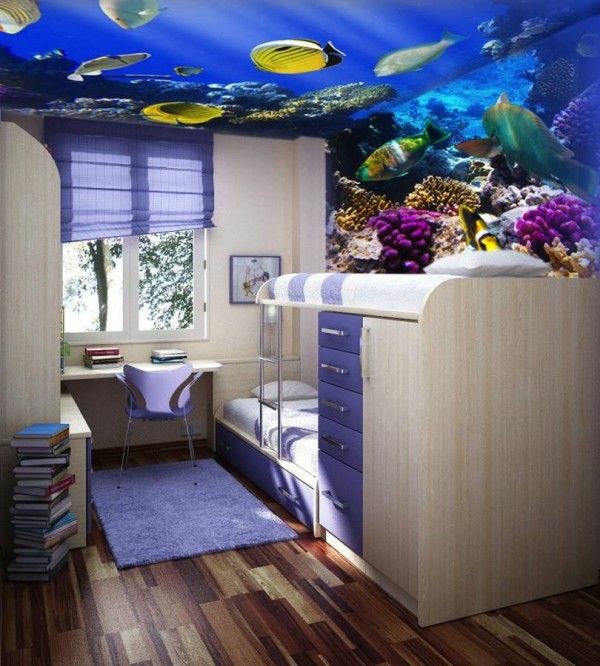 Deckenverkleidung verwandelt das Zimmer in ein Kunstwerk