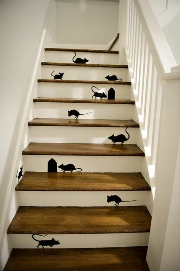 treppen gestaltung wohnideen katzen maus idee
