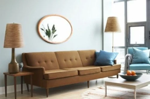 vintage wohnzimmer sofa wohnzimmergestaltung ideen retro flair