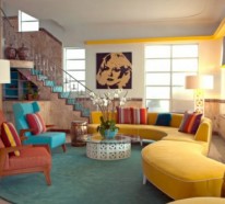 Wohnzimmergestaltung Ideen im Retro-Stil – 30 Beispiele als Inspiration