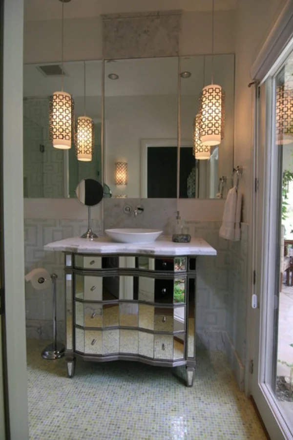 Deckenleuchten und Wandleuchten badezimmer spiegel waschbecken