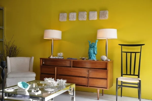 Farbgestaltung und Wandfarben Ideen modern wohnzimmer buddha