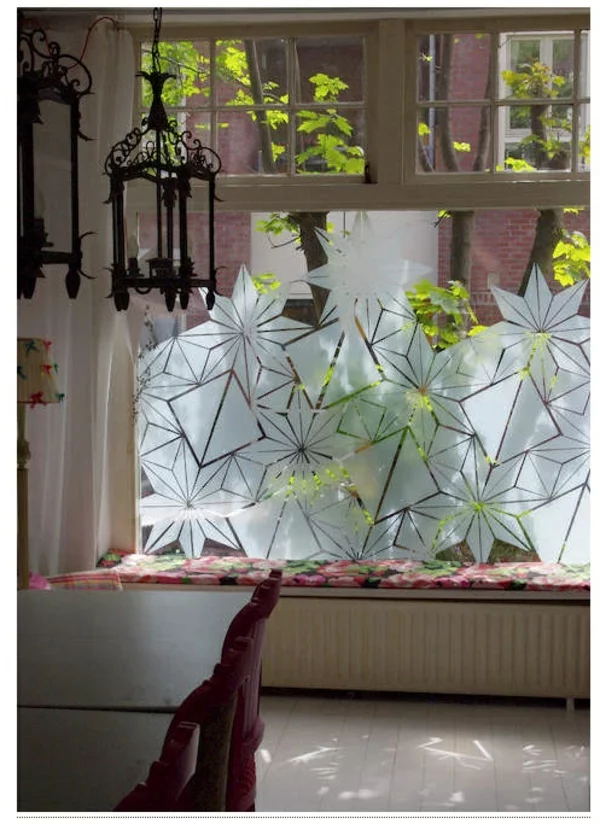 Fenster Sichtschutzfolie glastüren selbstklebend elegant schick