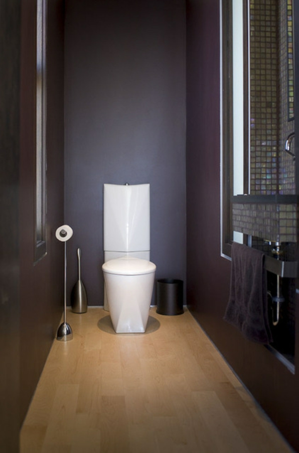 Luxus Badezimmer Deko dunkel damentoilette kompakt raum