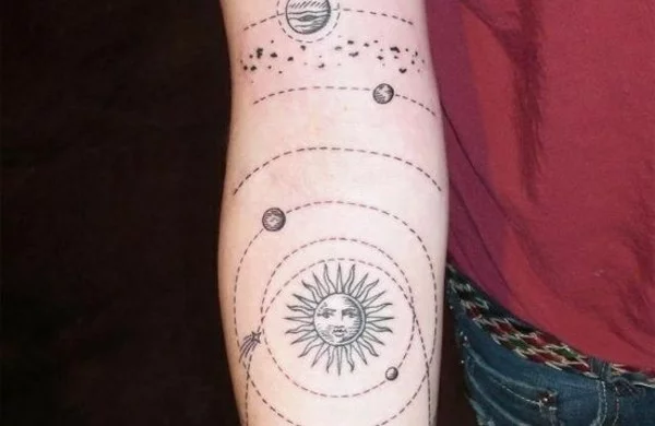 Tattoo Sterne ganzer Arm 