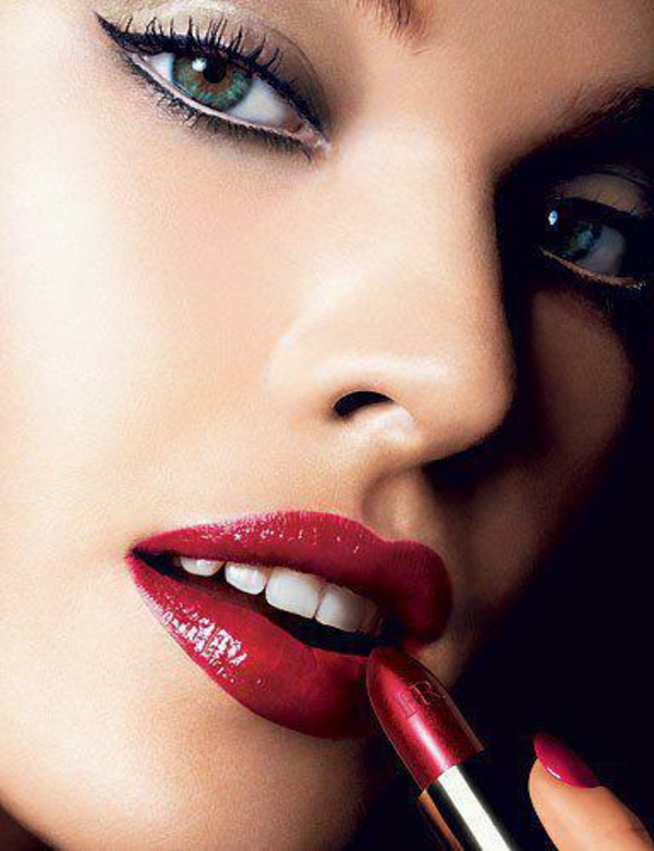 abend make up ideen schminken lippenstift trends