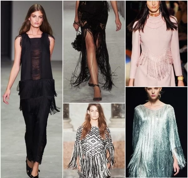 aktuelle modetrends 2014 ideen fransen kleider