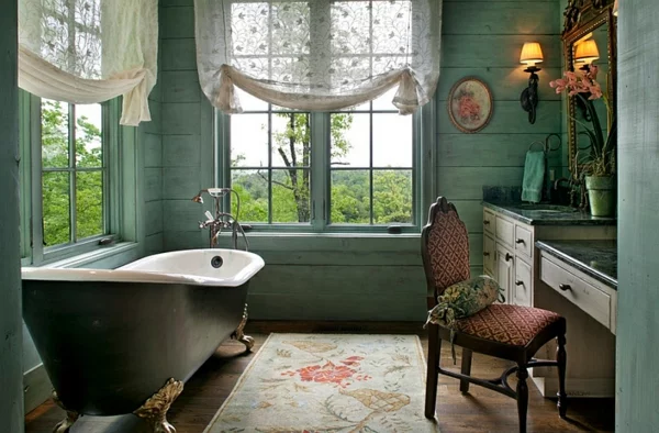 außerordentliches badezimmer mettalisch farbe badewanne