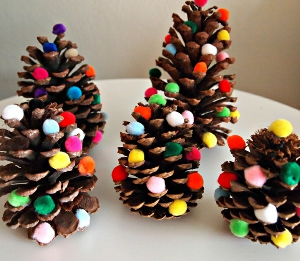 Basteln mit Tannenzapfen wird der ganzen Familie Spaß bringen