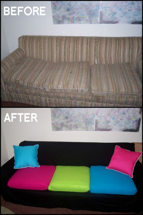 diy projekt sofa umwandeln sitzkissen 