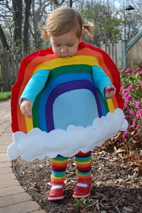 diy regenbogen karnevalskostüme fasching kinder