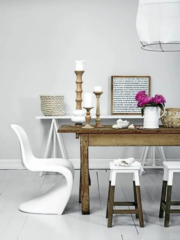 einrichtungsideen möbel modern weiß stuhl