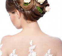 Brautfrisuren mit Blumen – Seien Sie herrlich an Ihrem Hochzeitstag!