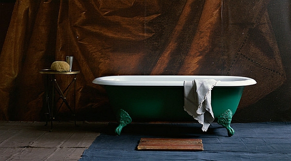klassische badewanne mit rollen moderne badezimmer 