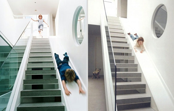 kreative innendesigns treppe rutsche