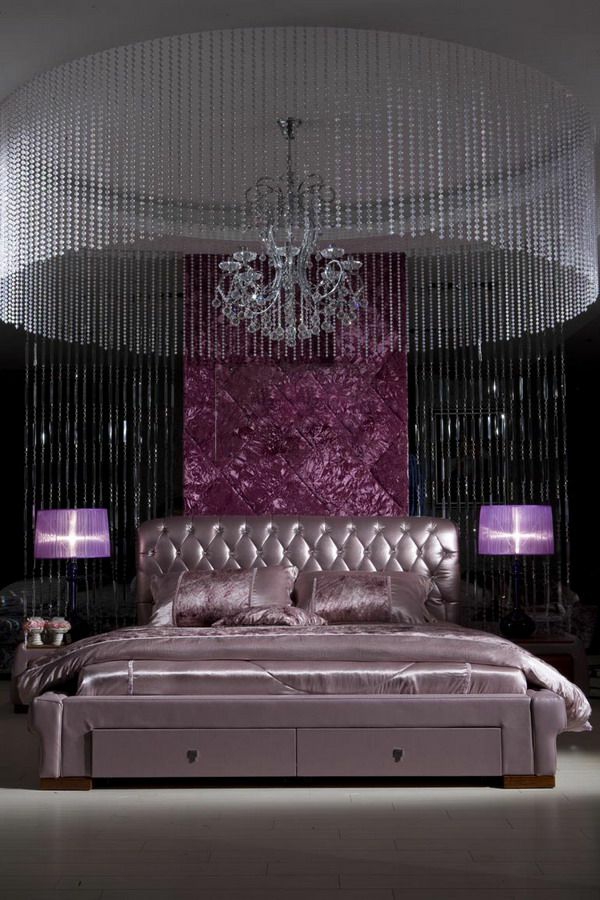 luxuriöse ideen für schlafzimmer prachtvoller kronleuchter möbel
