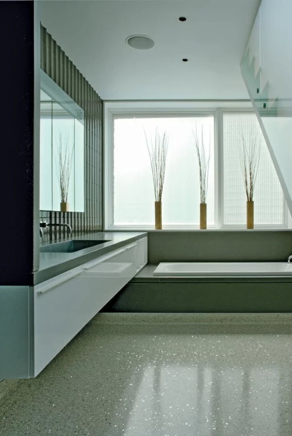 minimalistische badezimmer ideen badewanne holz niedlich