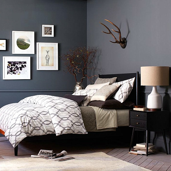 Schicke, schwarze Schlafzimmermöbel - eleganter Charme