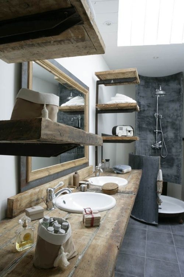 männliches rustikales badezimmer design badmöbel