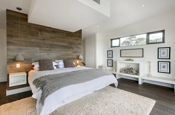 schlafzimmer minimalistisch einrichten ideen komplett einrichten grau bettdecke
