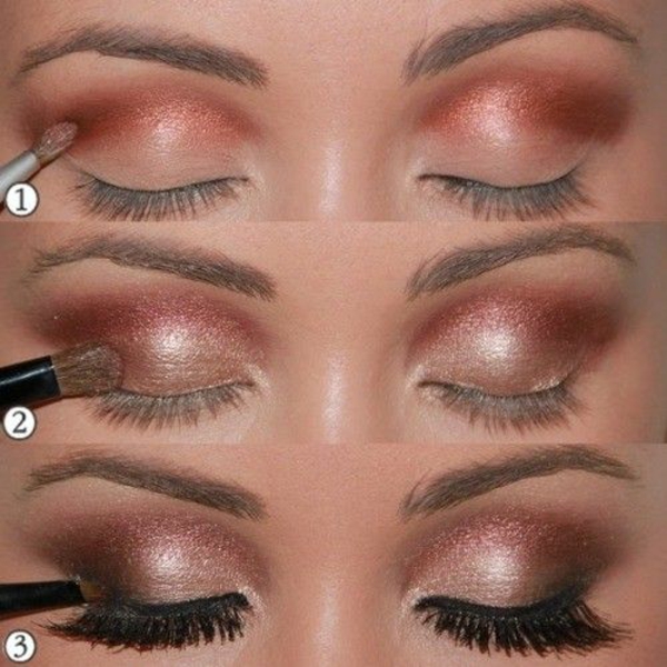 Elegantes Schminke Fr Braune Augen Ebenbild
