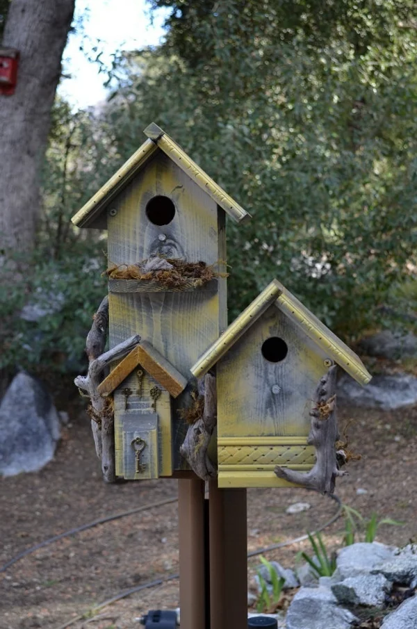 vogelhaus bauen holz umweltfreundlich DIY