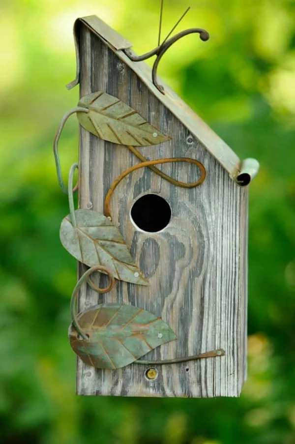 vogelhäuschen bauen holz umweltfreundlich schön nützlich