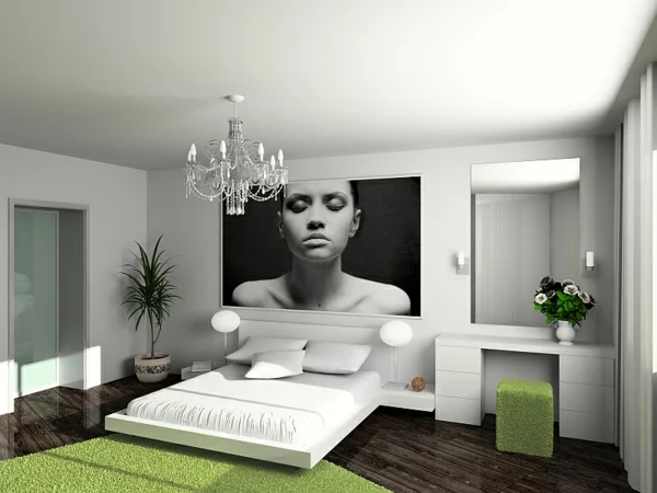 modern komfortabel interior design schlafzimmer 