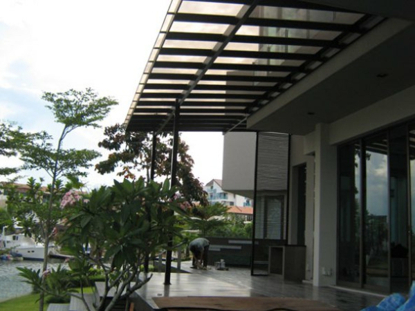 Terrassenüberdachungen modern holz glas pergola markise outdoor
