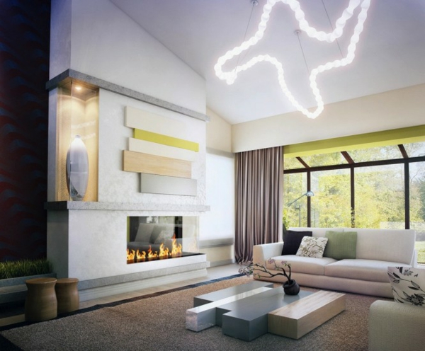 Beispiele für Wohnzimmereinrichtung wohnzimmergestaltung licht