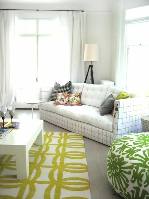 Farbbeispiele fürs Wohnzimmer - kräftige Farbgestaltung zu Hause