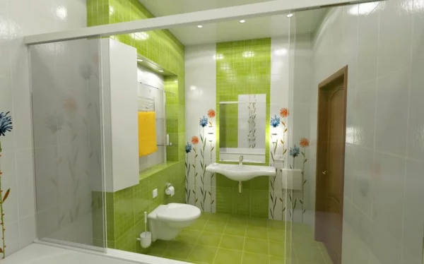  Bad Badezimmer Fliesengestaltung Bilder modern