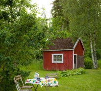 Gartenhaus im Schwedenstil – Gestalten Sie eine thematische Gartenecke!
